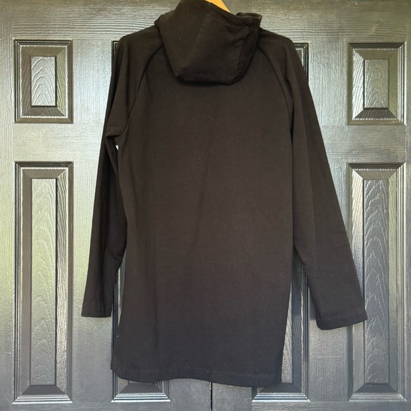 James Perse Black Mock Neck Full Zip Hoodie Size 3 (L) - Picture 8 of 13